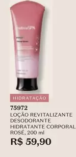 Oferta de O boticario - Loção Revitalizante Desodorante Hidratante Corporal Rosé por R$59,9 em O Boticário