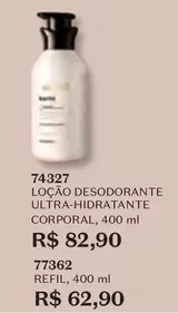 Oferta de O boticario - Loção Desodorante Ultra-Hidratante Corporal por R$82,9 em O Boticário