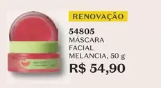 Oferta de Máscara Facial Melancia por R$54,9 em O Boticário