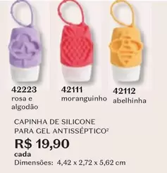 Oferta de Moranguinho - Capinha De Silicone Para Gel Antisséptico2 por R$19,9 em O Boticário