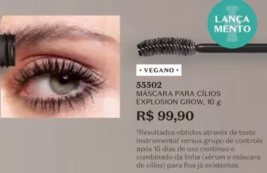 Oferta de Grow - Máscara Para Cilios Explosion por R$99,9 em O Boticário