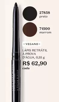 Oferta de Lápis Retratil À Prova D'Açua por R$62,9 em O Boticário