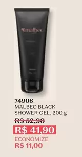 Oferta de Malbec - Black Shower Gel por R$41,9 em O Boticário