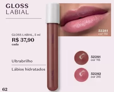 Oferta de Gloss - Labial por R$37,9 em O Boticário