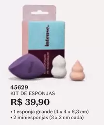 Oferta de Intenso - Kit De Esponjas por R$39,9 em O Boticário