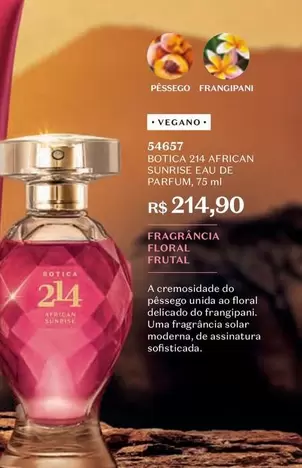 Oferta de De   - Fragrângia Floral por R$214,9 em O Boticário