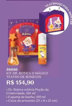 Oferta de Colônia - Kit De Botica O Mágico Teatro De Bonecos por R$154,9 em O Boticário