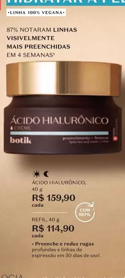 Oferta de Hialuronico - Más Preencias Em 4 5-Manas por R$159,9 em O Boticário