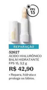 Oferta de Protege - Acido Hialuronico Balm Hidratante Fps 15 por R$42,9 em O Boticário