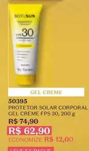 Oferta de Solar - Protator  Corporal - Gel Creme Fps 30 por R$62,9 em O Boticário