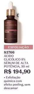 Oferta de O boticario - Acido Sílicolico 8% Sérum De Alta Potência por R$194,9 em O Boticário