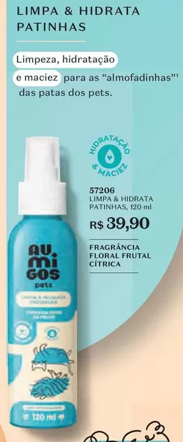 Oferta de O boticario - Limpa & Hidrata Patinhas por R$39,9 em O Boticário