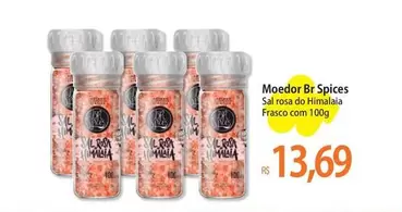 Oferta de BR - Moedor Bt Spices Salrosa De Himalà por R$13,69 em Atacadão