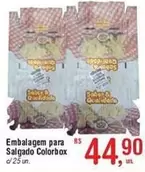 Oferta de Embalagem Para Salgado Colorbox por R$44,9 em Fort Atacadista