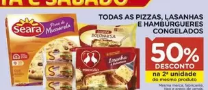 Oferta de Seara - Todas As Pizzas, Lasanhas E Hambúrgueres Congelados em Carrefour