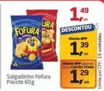 Oferta de Salgadinho por R$1,49 em Tenda Atacado