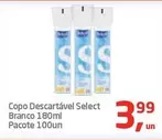 Oferta de Select - Copo Descartável por R$3,99 em Tenda Atacado