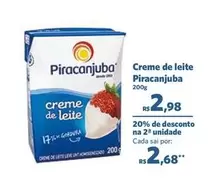 Oferta de Piracanjuba - Creme De Leite por R$2,98 em Sam's Club