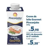 Oferta de Piracanjuba - Creme De Leite Gourmet por R$5,98 em Sam's Club