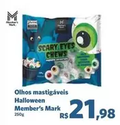 Oferta de Member's Mark - Olhos Mastigaveis Halloween por R$21,98 em Sam's Club