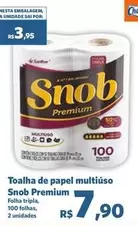 Oferta de Snob - Toalha De Papel Multiuso Premium por R$7,9 em Sam's Club