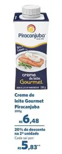 Oferta de Piracanjuba - Creme De Leite Gourmet por R$6,48 em Sam's Club