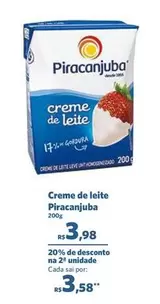 Oferta de Piracanjuba - Creme De Leite por R$3,98 em Sam's Club