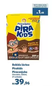 Oferta de Piracanjuba - Bebida Láctea por R$39,96 em Sam's Club