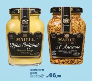 Oferta de Maille - Kit Mostarda por R$46,98 em Sam's Club