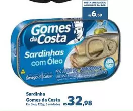 Oferta de Gomes da Costa - Sardinha por R$32,98 em Sam's Club