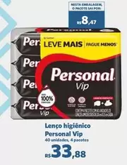 Oferta de Personal Vip - Lenço Higienico por R$33,88 em Sam's Club