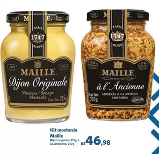 Oferta de Maille - Kit Mostarda por R$46,98 em Sam's Club