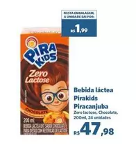 Oferta de Piracanjuba - Bebida Láctea Pirakids por R$1,99 em Sam's Club