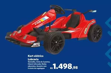 Oferta de Kart Elétrico Labravia por R$1498,98 em Sam's Club