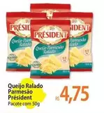 Oferta de President - Queijo Ralado por R$4,75 em Atacadão