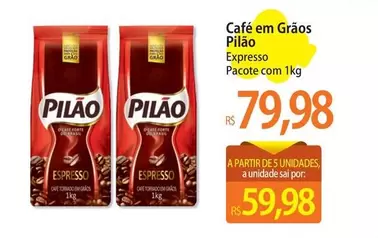 Oferta de Pilão - Café Em Grãos por R$79,98 em Atacadão