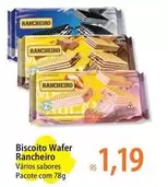 Oferta de Rancheiro - Biscoito Wafer por R$1,19 em Atacadão