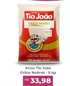 Oferta de Tio João - Arroz Té João Grãos Nobres por R$33,98 em Super Muffato