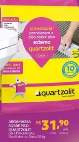 Oferta de Quartzolit - Argamassa Sobre Piso  por R$31,9 em Telhanorte