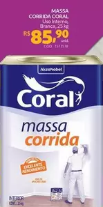 Oferta de Coral - Massa Corrida por R$85,9 em Telhanorte