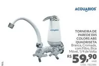 Oferta de Acquabios - Torneira De Parede E05 Color Abs Quadriseta por R$59,9 em Telhanorte