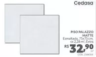 Oferta de Cedasa - Piso Palazzo Matte por R$32,9 em Telhanorte