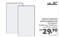 Oferta de Embramaco - Revestimento White Absolute por R$29,9 em Telhanorte