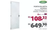 Oferta de Esquadri Sul - Porta Palheta Ecosul por R$649,9 em Telhanorte