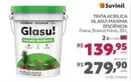 Oferta de Suvinil - Tinta Acrílica Glasu! Máxima Eficiència por R$279,9 em Telhanorte