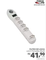 Oferta de Force Line - Filtro De Linha por R$41,9 em Telhanorte