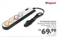 Oferta de Legrand - Filtro De Linha por R$69,9 em Telhanorte