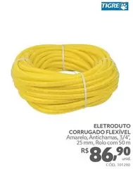 Oferta de Tigre - Eletroduto Corrugado Flexível por R$86,9 em Telhanorte