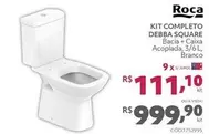 Oferta de Roca - Kit Completo Debba Square por R$999,9 em Tumelero