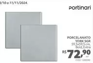 Oferta de Portinari - Porcelanato York Sgr por R$72,9 em Tumelero